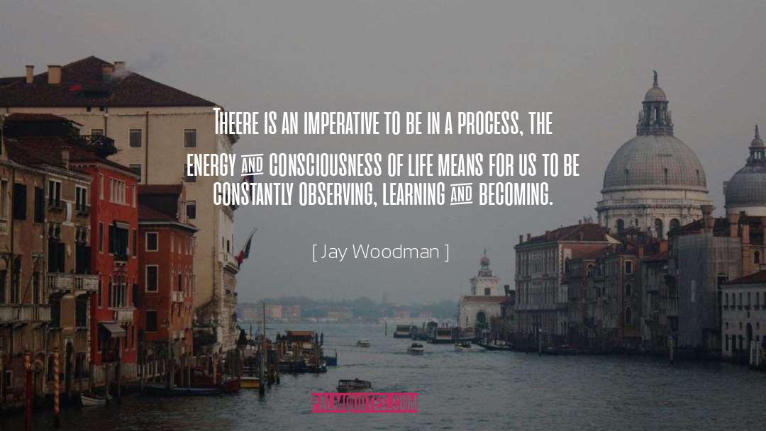 Jay Woodman Quotes: Theere is an imperative to