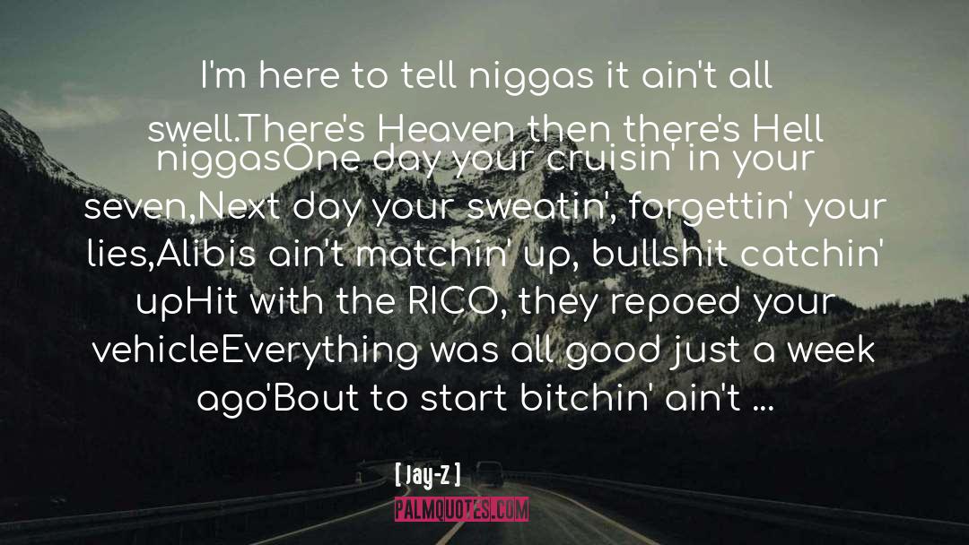 Jay-Z Quotes: I'm here to tell niggas