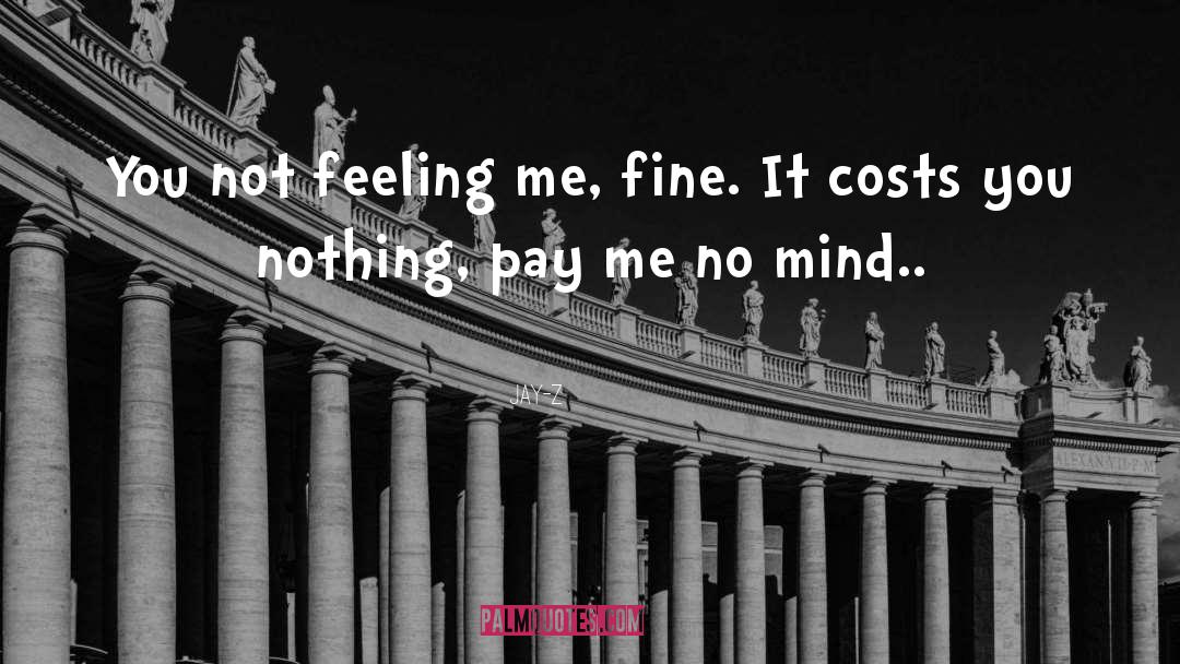 Jay-Z Quotes: You not feeling me, fine.