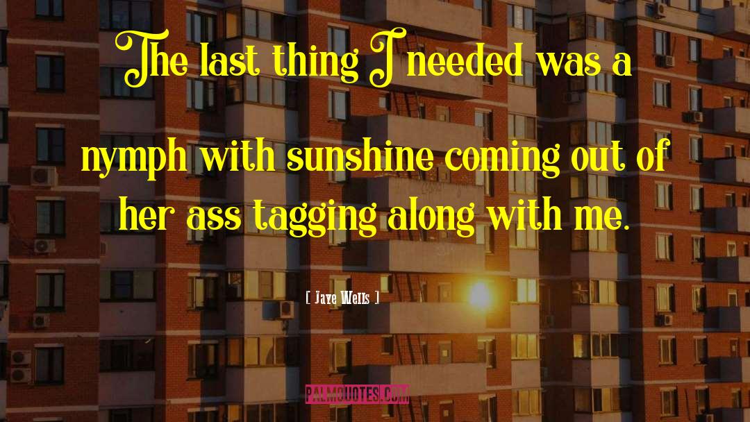 Jaye Wells Quotes: The last thing I needed