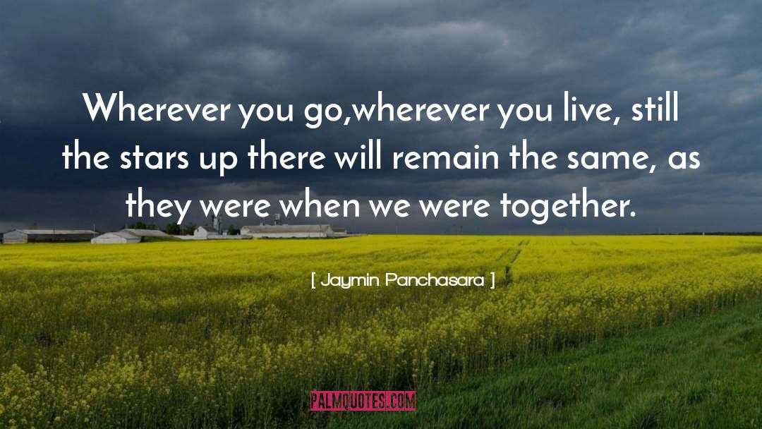 Jaymin Panchasara Quotes: Wherever you go,wherever you live,