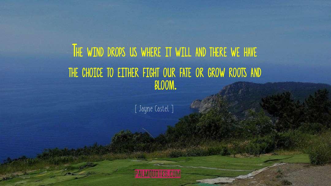 Jayne Castel Quotes: The wind drops us where