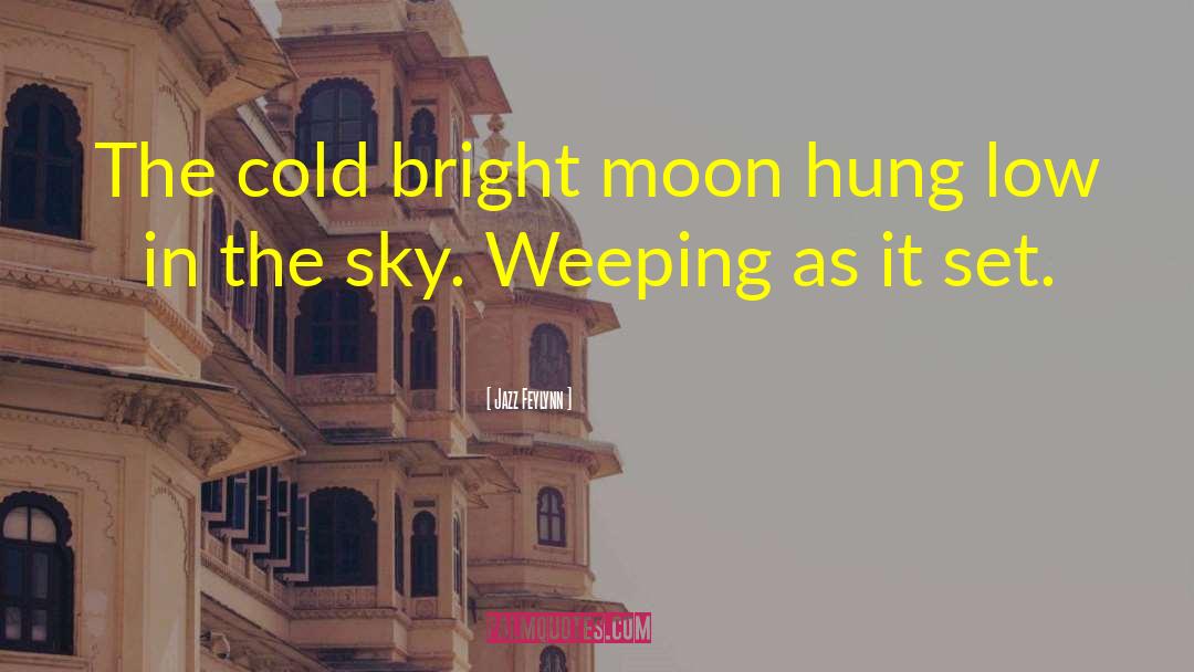 Jazz Feylynn Quotes: The cold bright moon hung