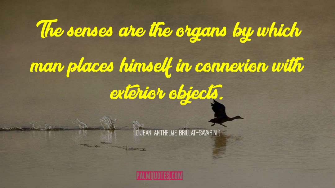 Jean Anthelme Brillat-Savarin Quotes: The senses are the organs