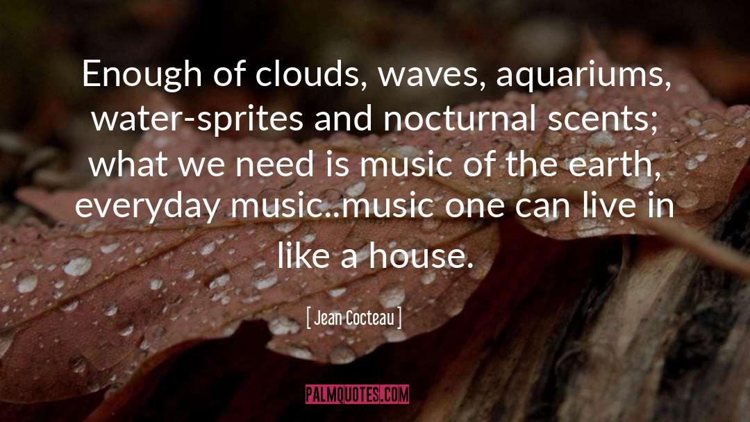 Jean Cocteau Quotes: Enough of clouds, waves, aquariums,