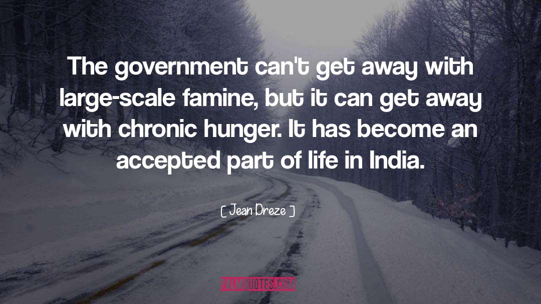 Jean Dreze Quotes: The government can't get away