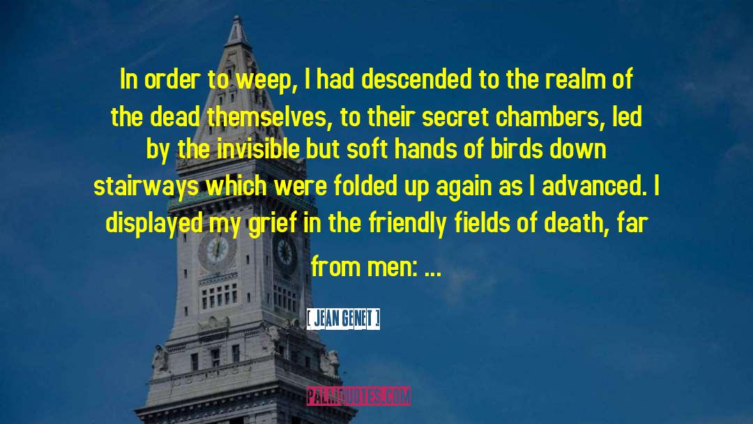 Jean Genet Quotes: In order to weep, I