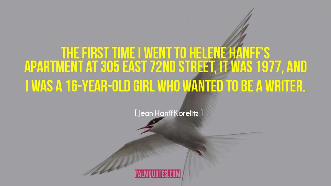 Jean Hanff Korelitz Quotes: The first time I went