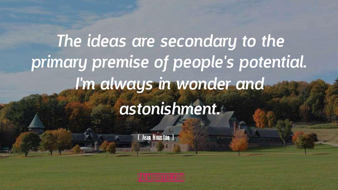 Jean Houston Quotes: The ideas are secondary to