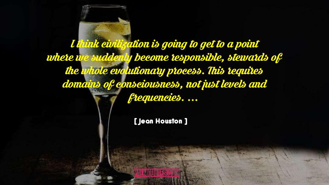 Jean Houston Quotes: I think civilization is going