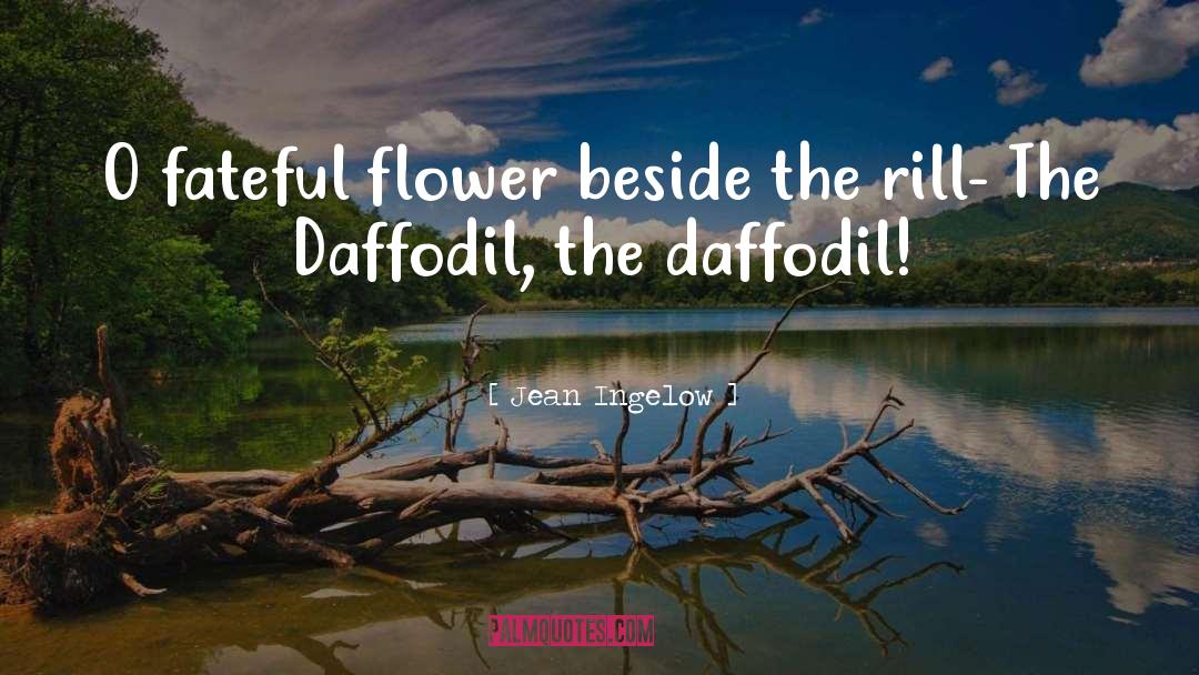 Jean Ingelow Quotes: O fateful flower beside the