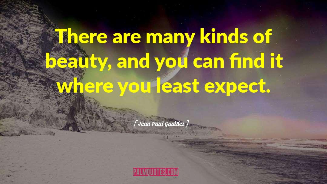 Jean Paul Gaultier Quotes: There are many kinds of