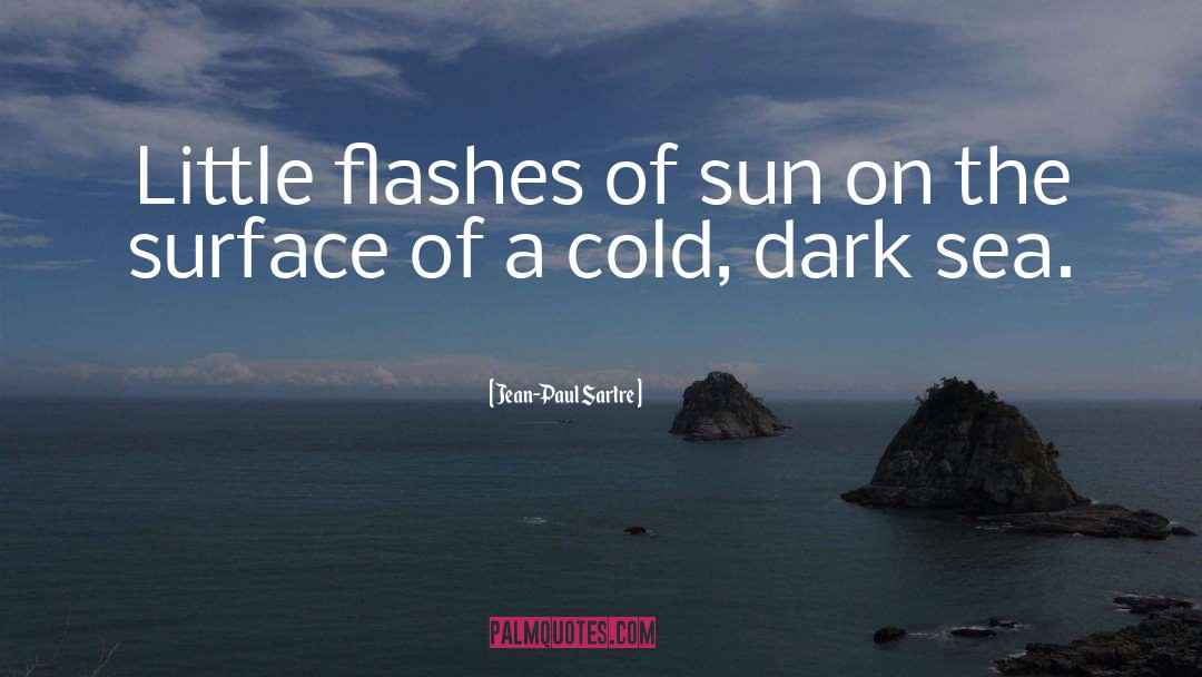 Jean-Paul Sartre Quotes: Little flashes of sun on