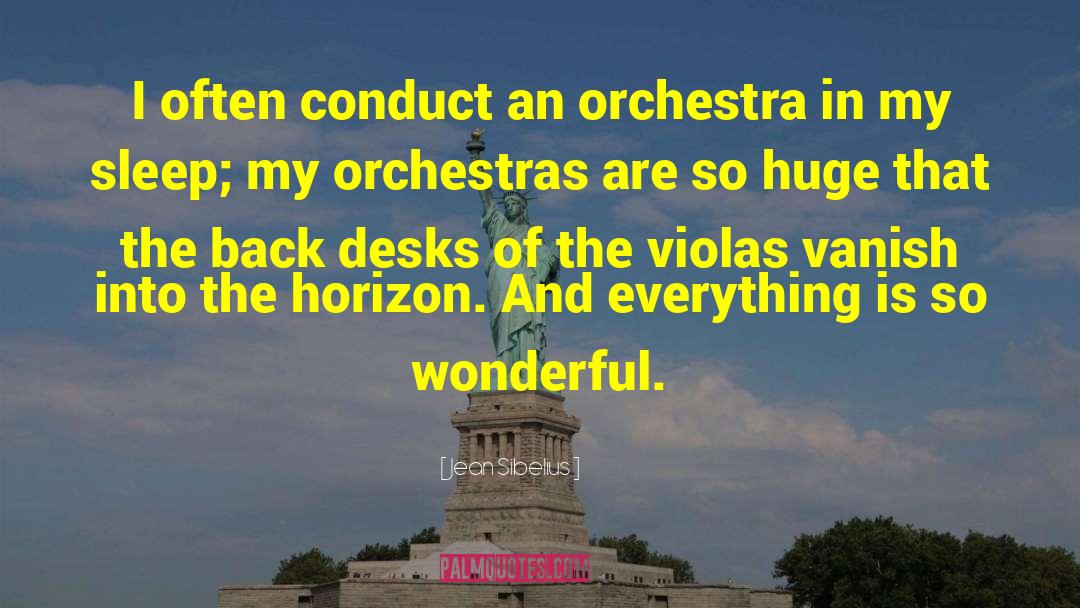 Jean Sibelius Quotes: I often conduct an orchestra