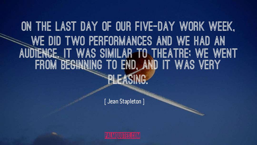 Jean Stapleton Quotes: On the last day of
