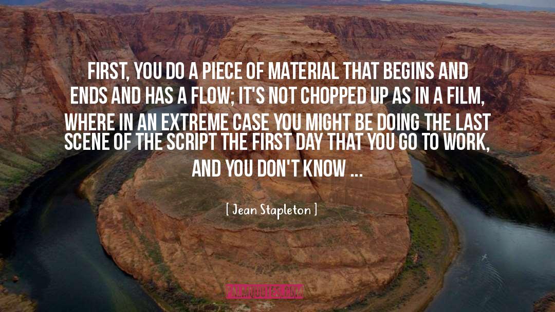 Jean Stapleton Quotes: First, you do a piece