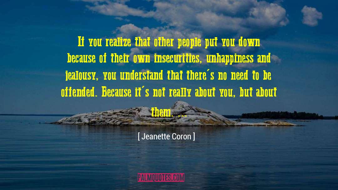 Jeanette Coron Quotes: If you realize that other