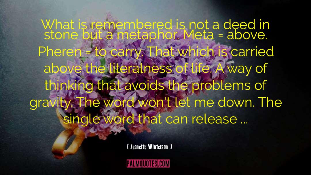 Jeanette Winterson Quotes: What is remembered is not