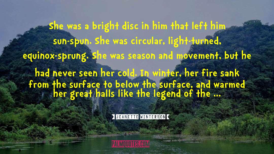 Jeanette Winterson Quotes: She was a bright disc