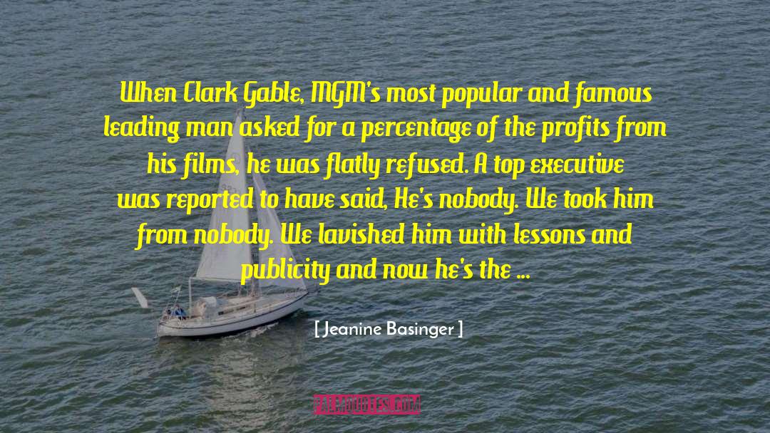 Jeanine Basinger Quotes: When Clark Gable, MGM's most