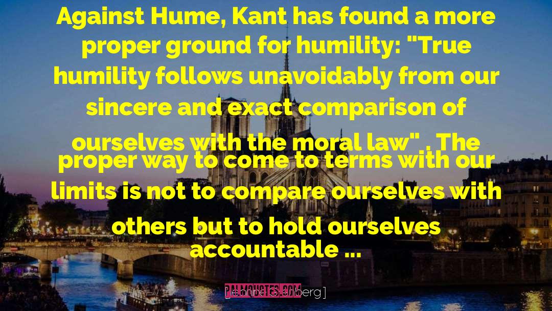 Jeanine Grenberg Quotes: Against Hume, Kant has found