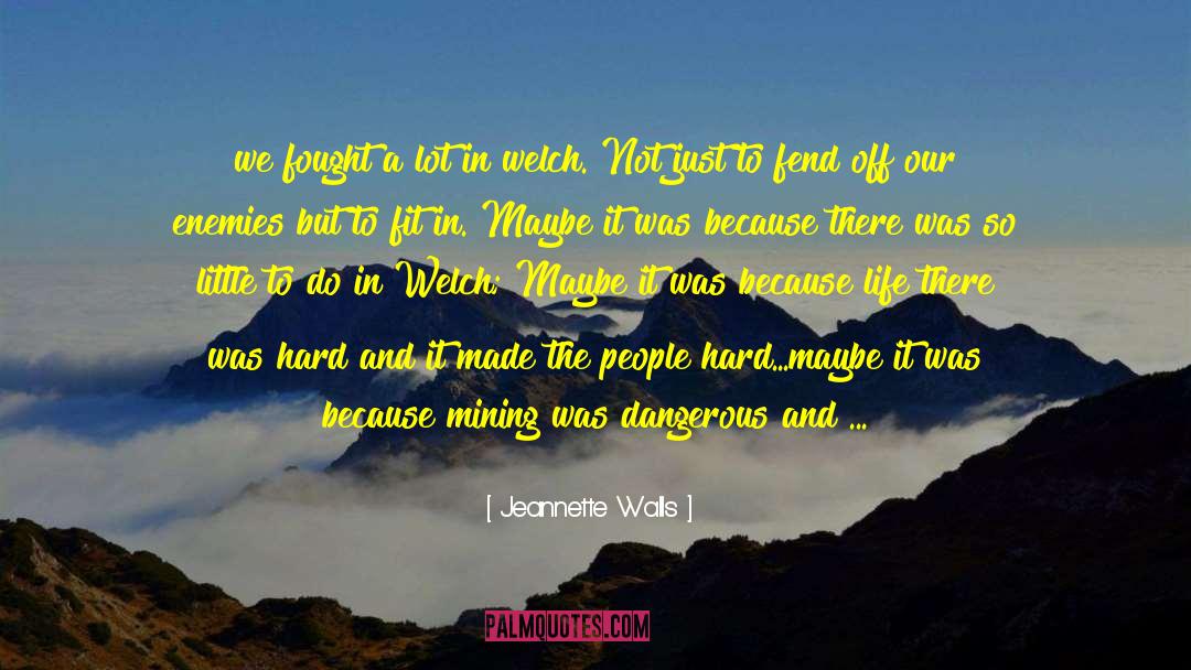 Jeannette Walls Quotes: we fought a lot in