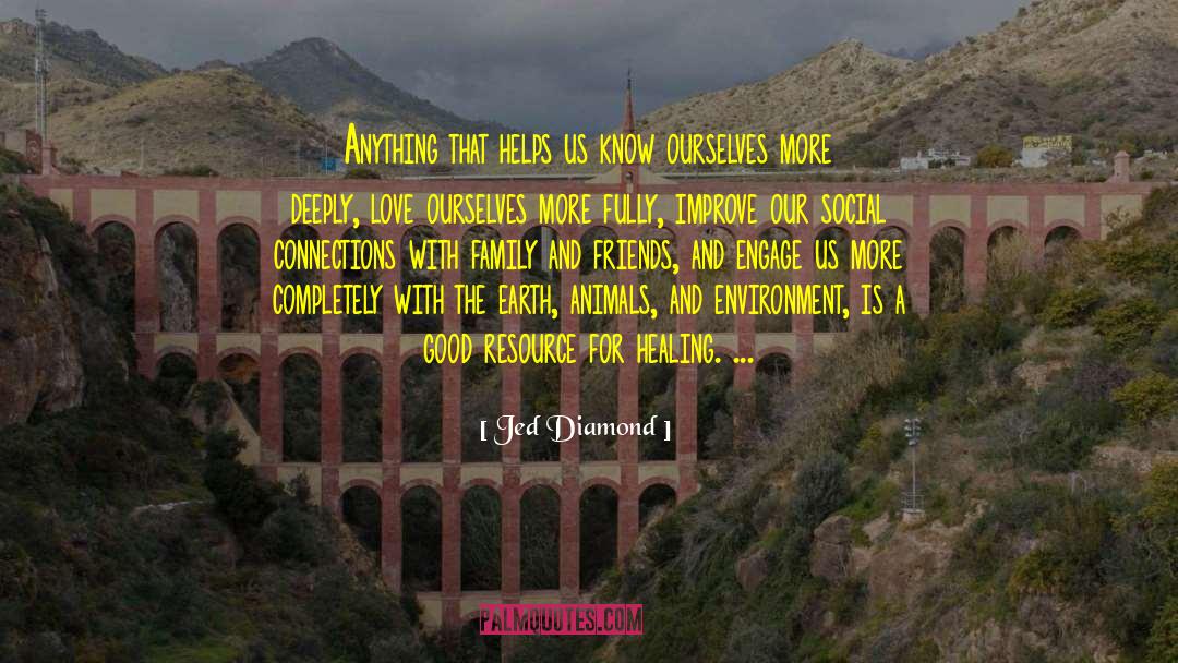 Jed Diamond Quotes: Anything that helps us know
