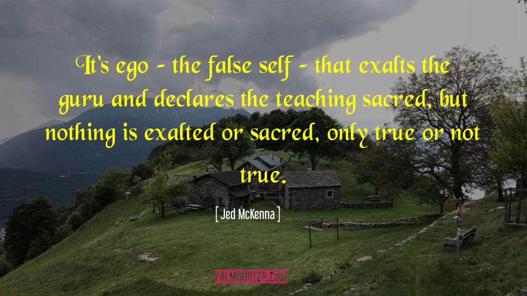 Jed McKenna Quotes: It's ego – the false