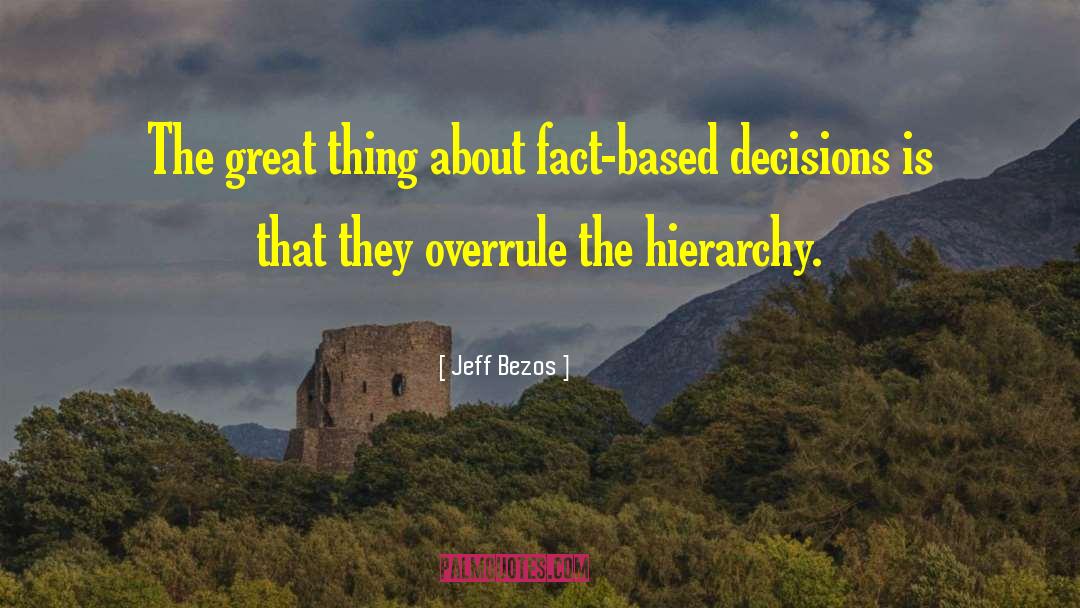 Jeff Bezos Quotes: The great thing about fact-based