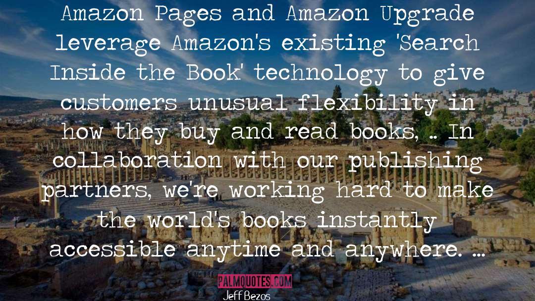 Jeff Bezos Quotes: Amazon Pages and Amazon Upgrade