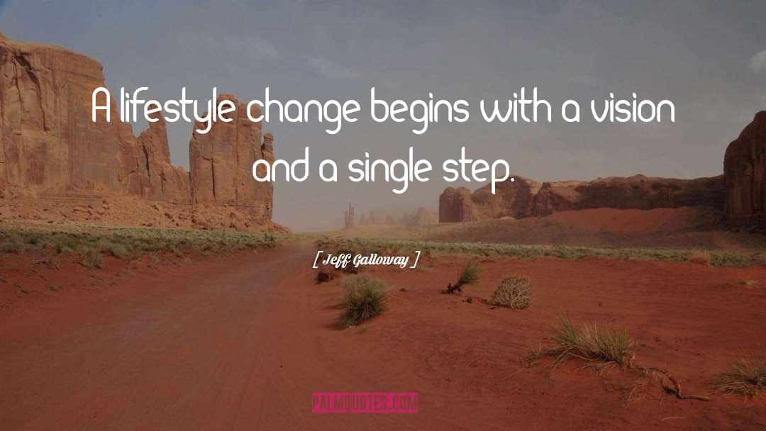 Jeff Galloway Quotes: A lifestyle change begins with