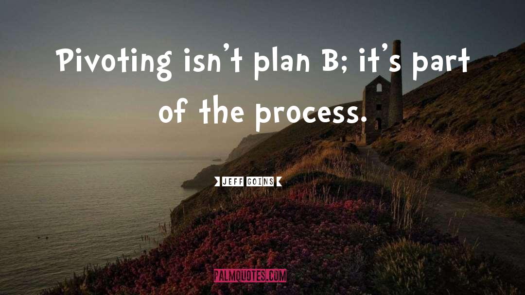 Jeff Goins Quotes: Pivoting isn't plan B; it's