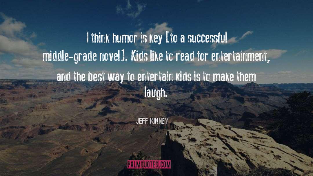 Jeff Kinney Quotes: I think humor is key