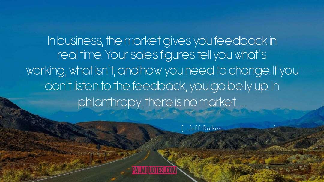 Jeff Raikes Quotes: In business, the market gives