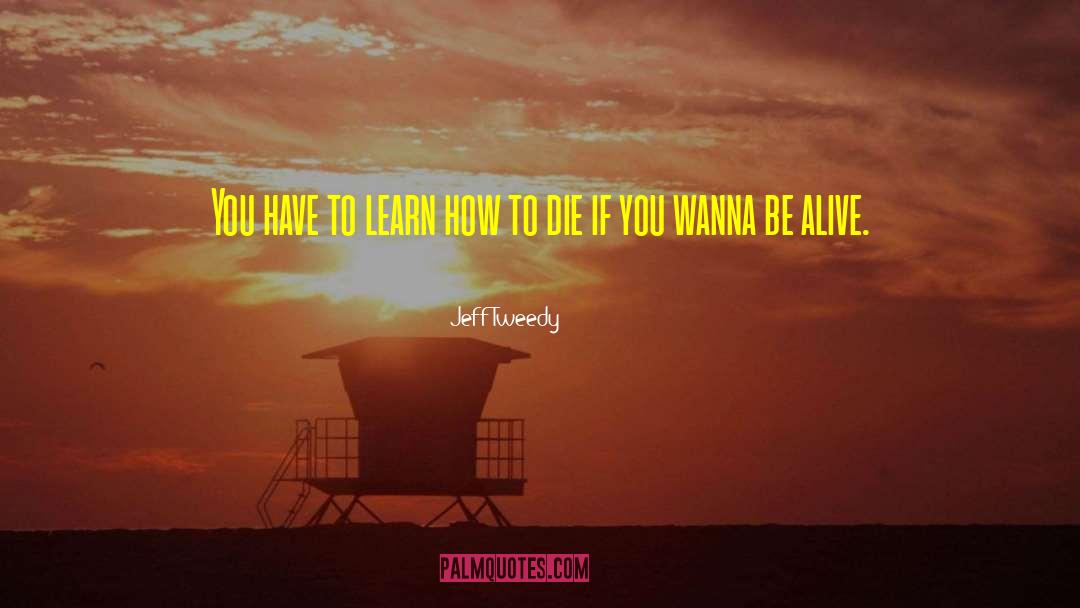 Jeff Tweedy Quotes: You have to learn how