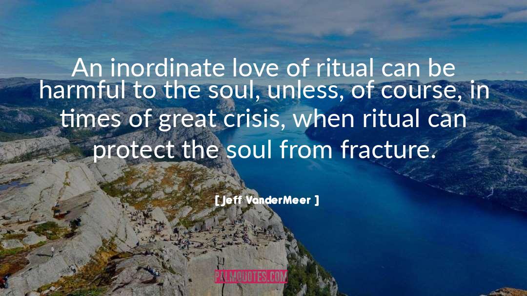 Jeff VanderMeer Quotes: An inordinate love of ritual