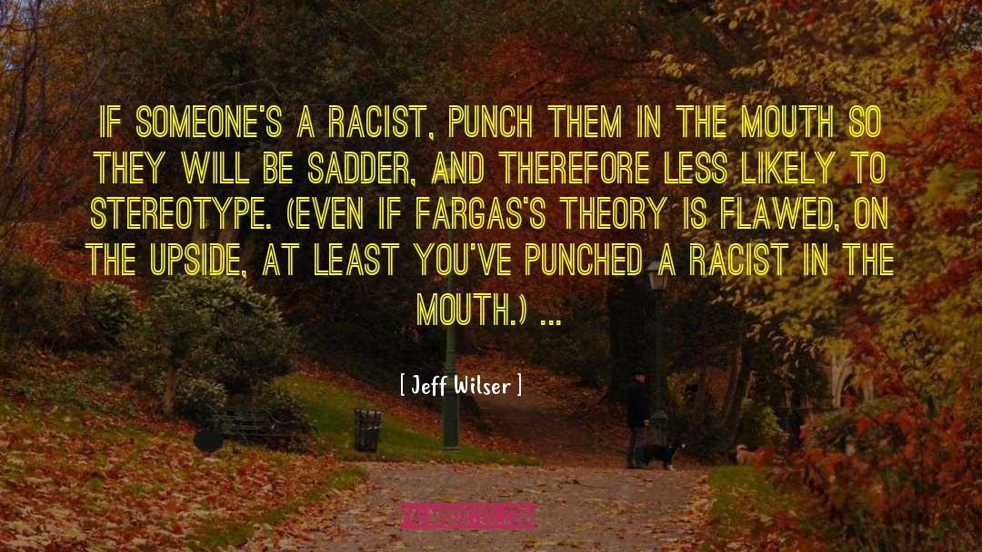 Jeff Wilser Quotes: If someone's a racist, punch