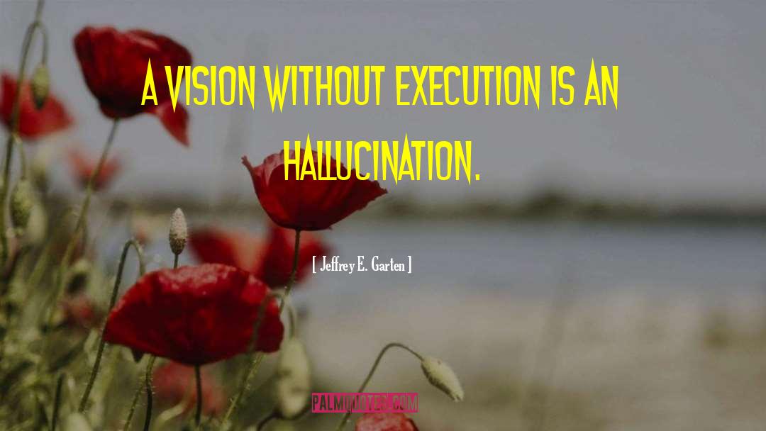 Jeffrey E. Garten Quotes: A vision without execution is