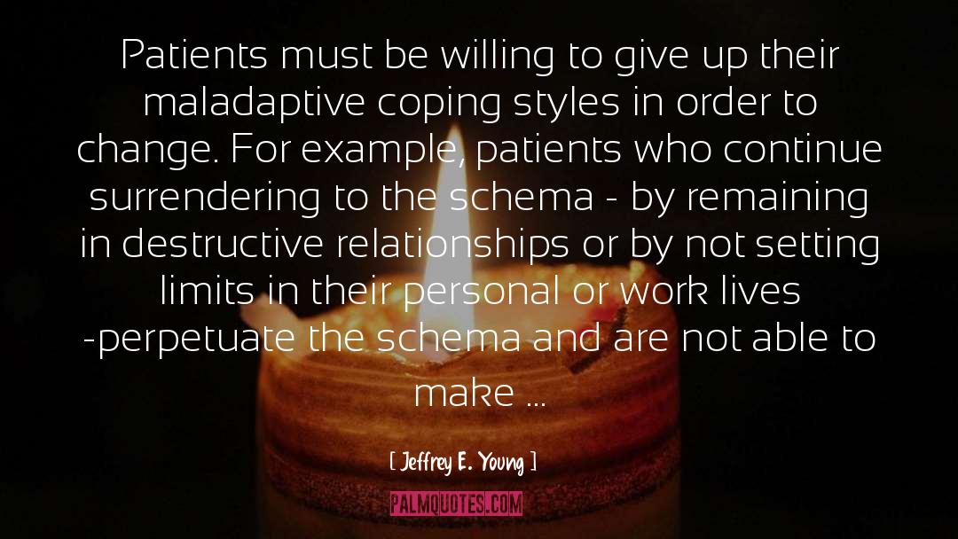 Jeffrey E. Young Quotes: Patients must be willing to