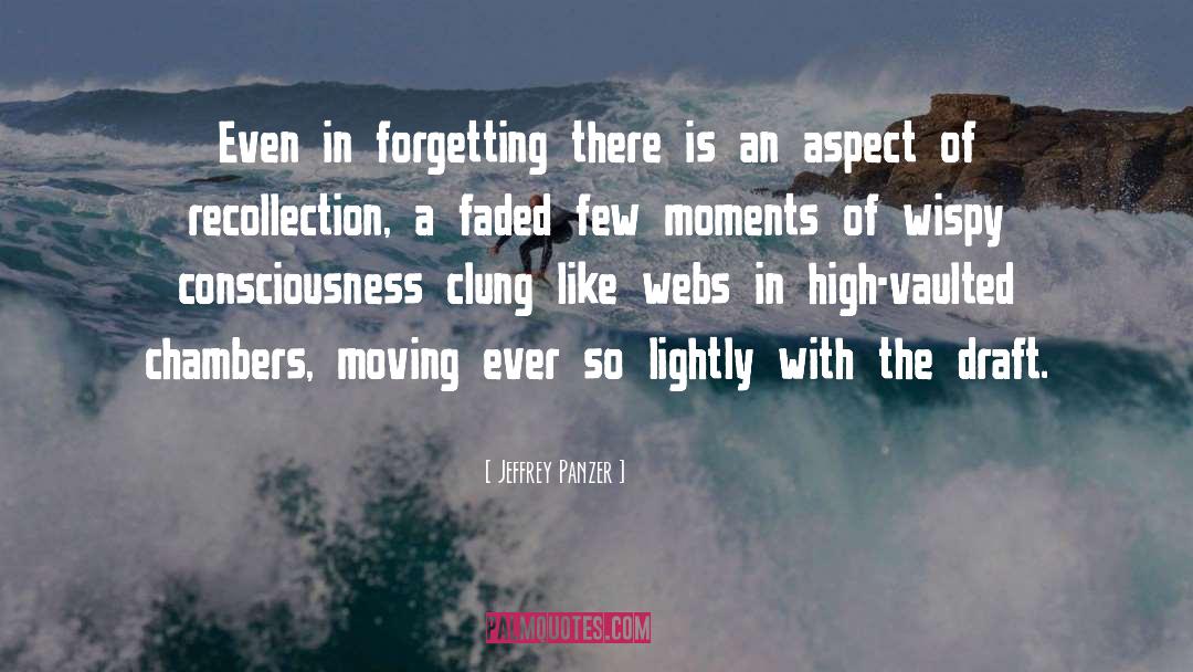 Jeffrey Panzer Quotes: Even in forgetting there is