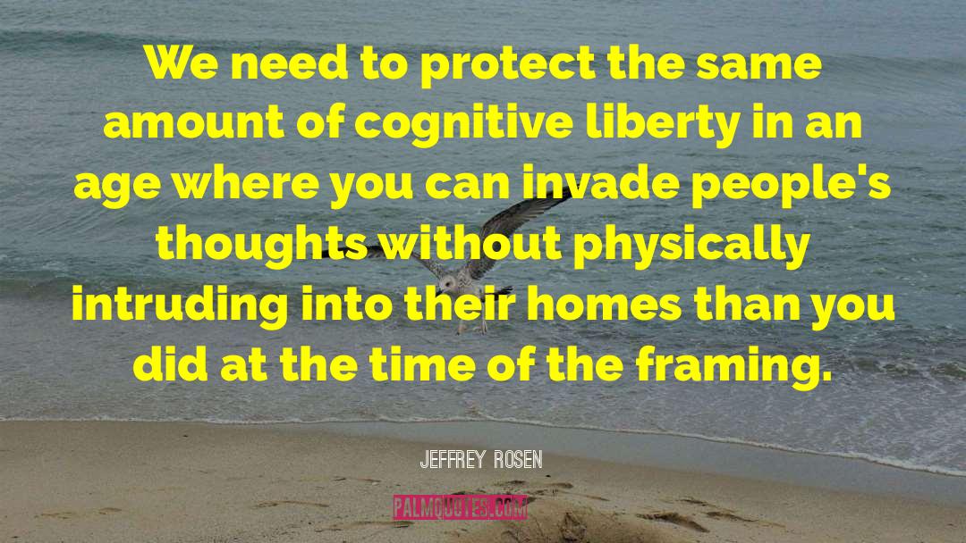 Jeffrey Rosen Quotes: We need to protect the