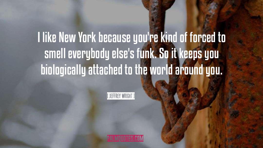 Jeffrey Wright Quotes: I like New York because