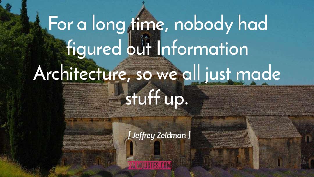 Jeffrey Zeldman Quotes: For a long time, nobody