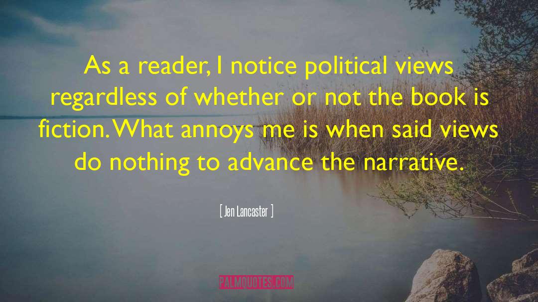 Jen Lancaster Quotes: As a reader, I notice