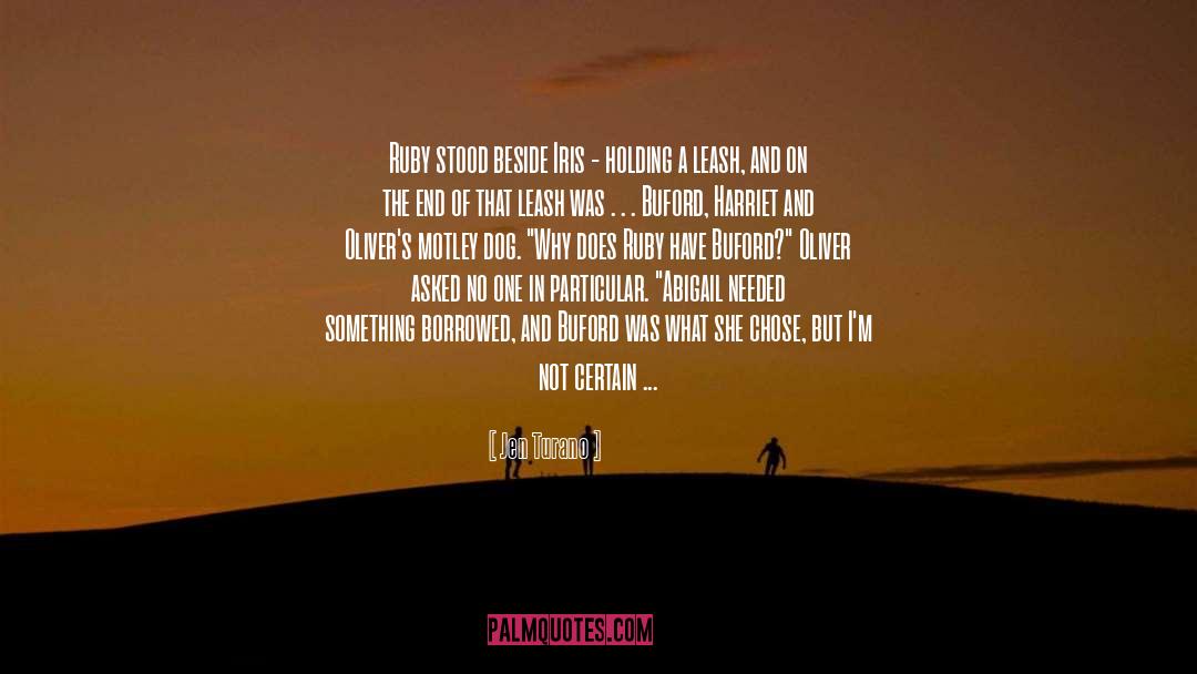 Jen Turano Quotes: Ruby stood beside Iris -