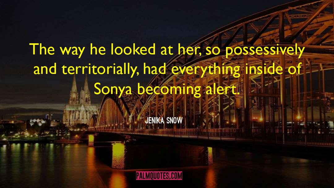 Jenika Snow Quotes: The way he looked at