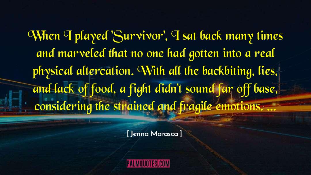 Jenna Morasca Quotes: When I played 'Survivor', I