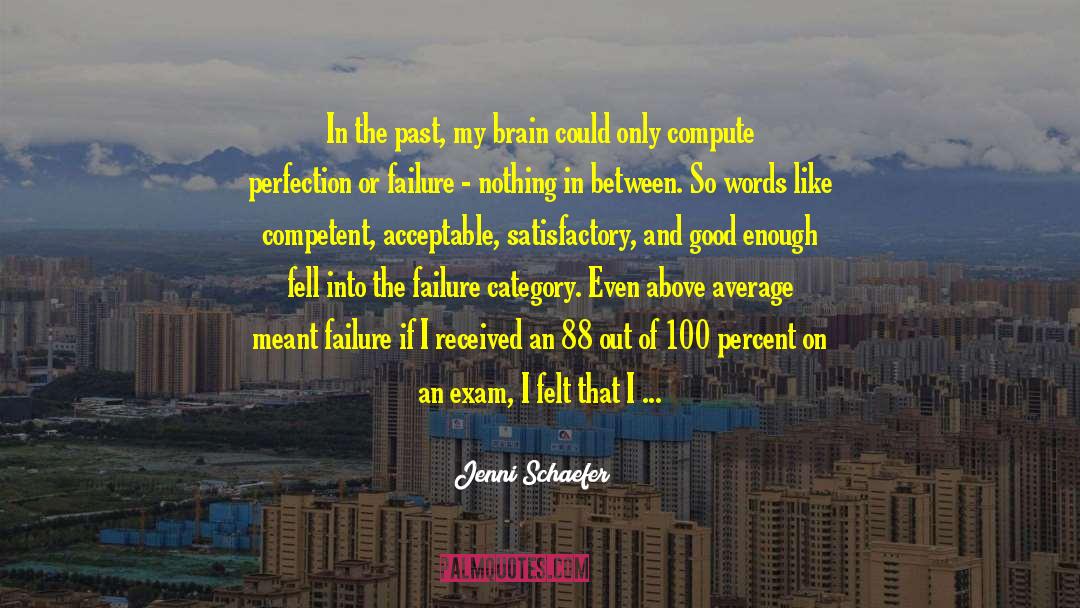 Jenni Schaefer Quotes: In the past, my brain