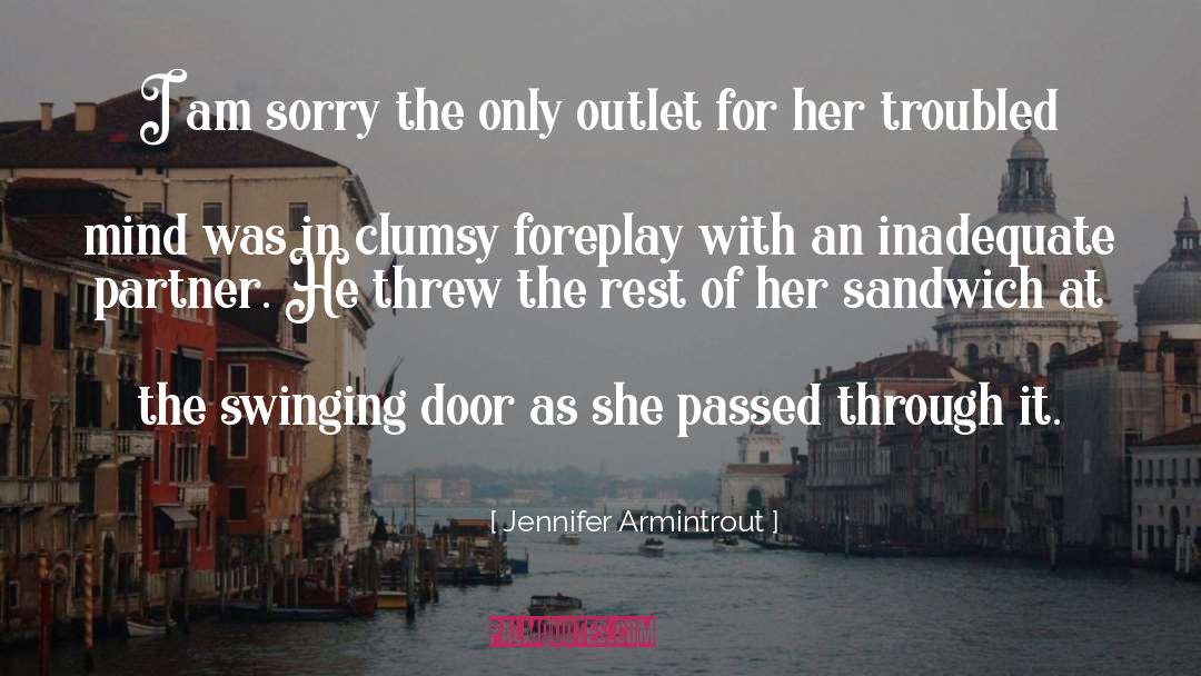 Jennifer Armintrout Quotes: I am sorry the only