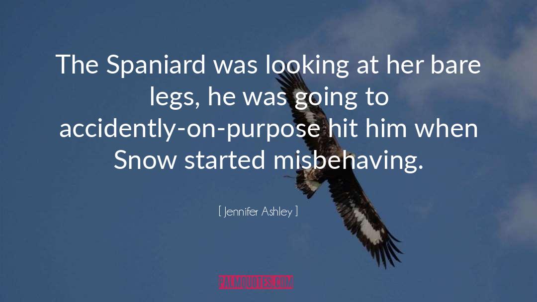 Jennifer Ashley Quotes: The Spaniard was looking at